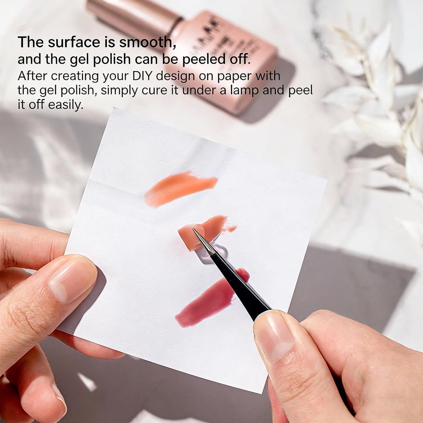 Disposable Nail Polish Palette - 100 Waterproof Sheets for Nail Art Mixing | Portable Gel Mixing Tool