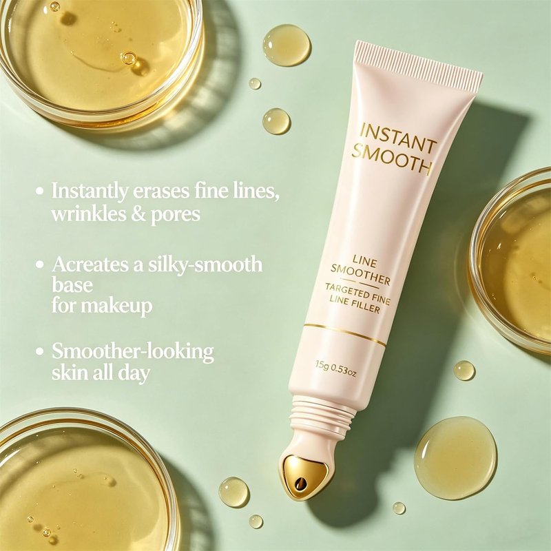 Line Smoother Fine Line Blurring Primer - Cooling Applicator for Pore Minimization & Smooth Texture
