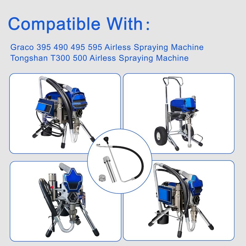 2025 New Airless Paint Sprayer Suction Hose and Reflux Line Sets,Compatible with Graco 695 795 3900 1095 1595 5900 7900 Airless Spraying Machine，Complimentary 181072 Filter Included