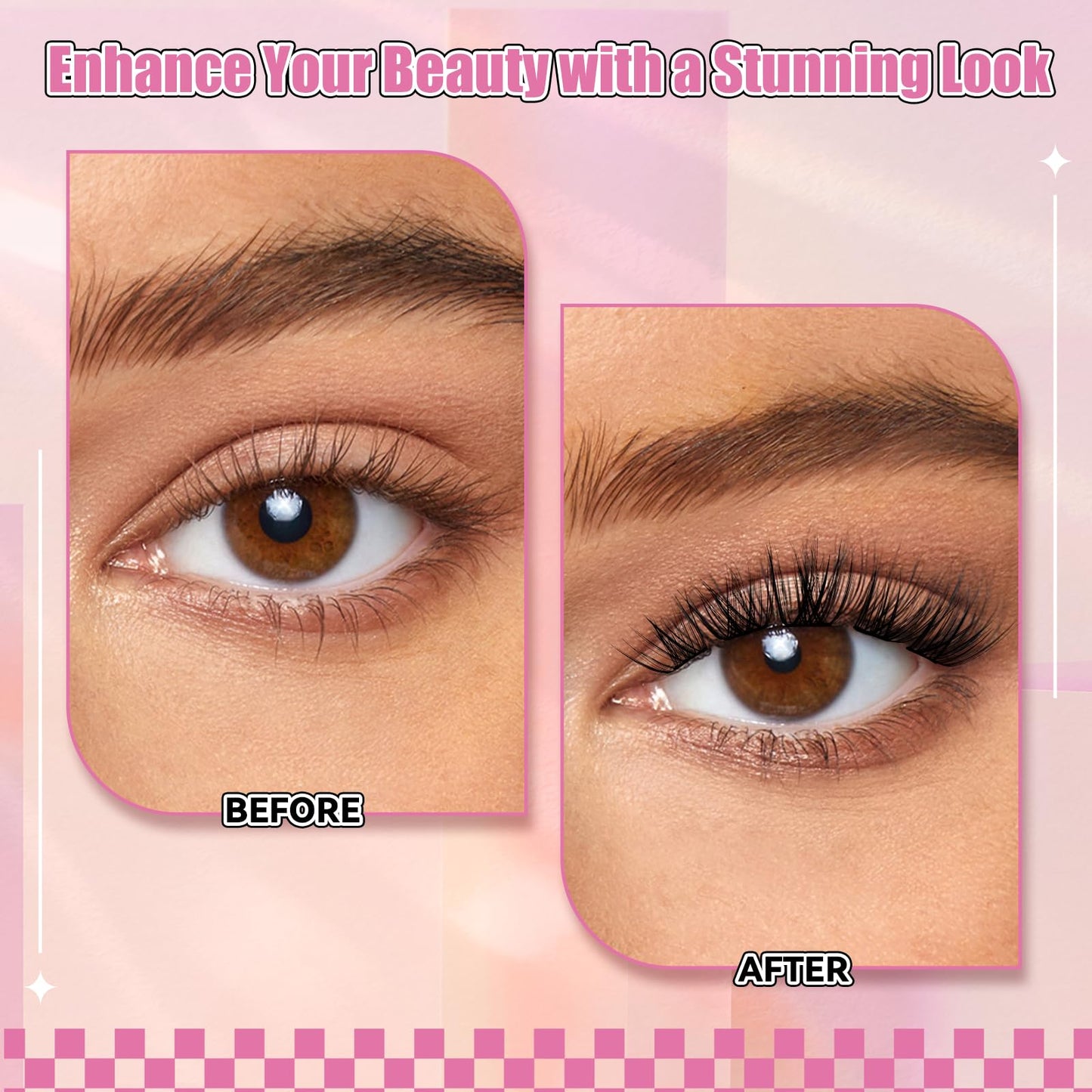 FADLASH Lash Clusters Wispy Eyelash Cluster D Curl 8-16mm Cluster Eyelash Extensions 168Pcs Individual Natural Lashes with Black Thin Band Soft and Reusable (GS49, 8-16mm)