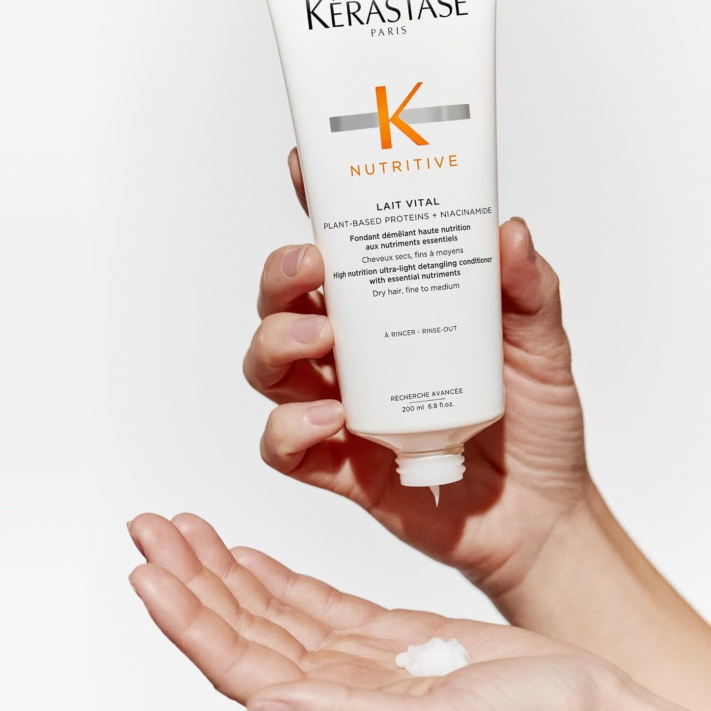 Kerastase Nutritive Bain Satin Shampoo & Lait Vital Conditioner Set - Hydrating Duo for Fine to Medium Dry Hair | Plant-Based Proteins & Niacinamide