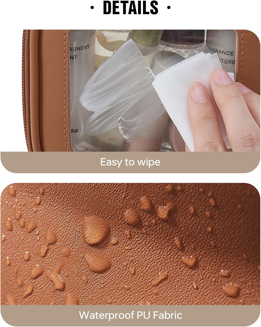 Clear Makeup Bag - Waterproof TSA Approved Toiletry Organizer for Women | Portable Zipper Pouch for Travel Essentials