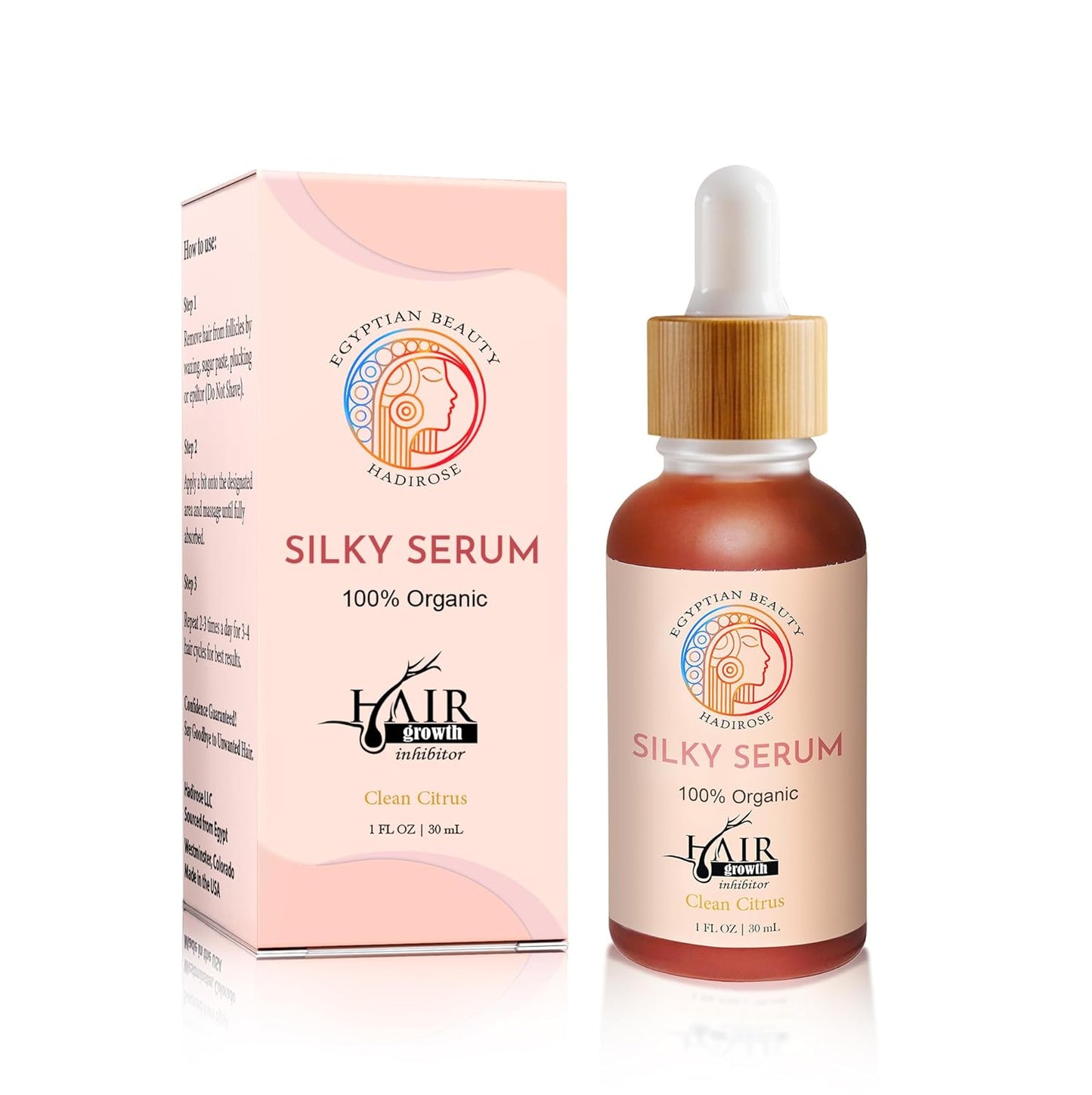 Cyperus Rotundus Hair Removal Serum - All-Natural Red Saad Oil | Hair Growth Inhibitor | Botanical Vanilla Scent