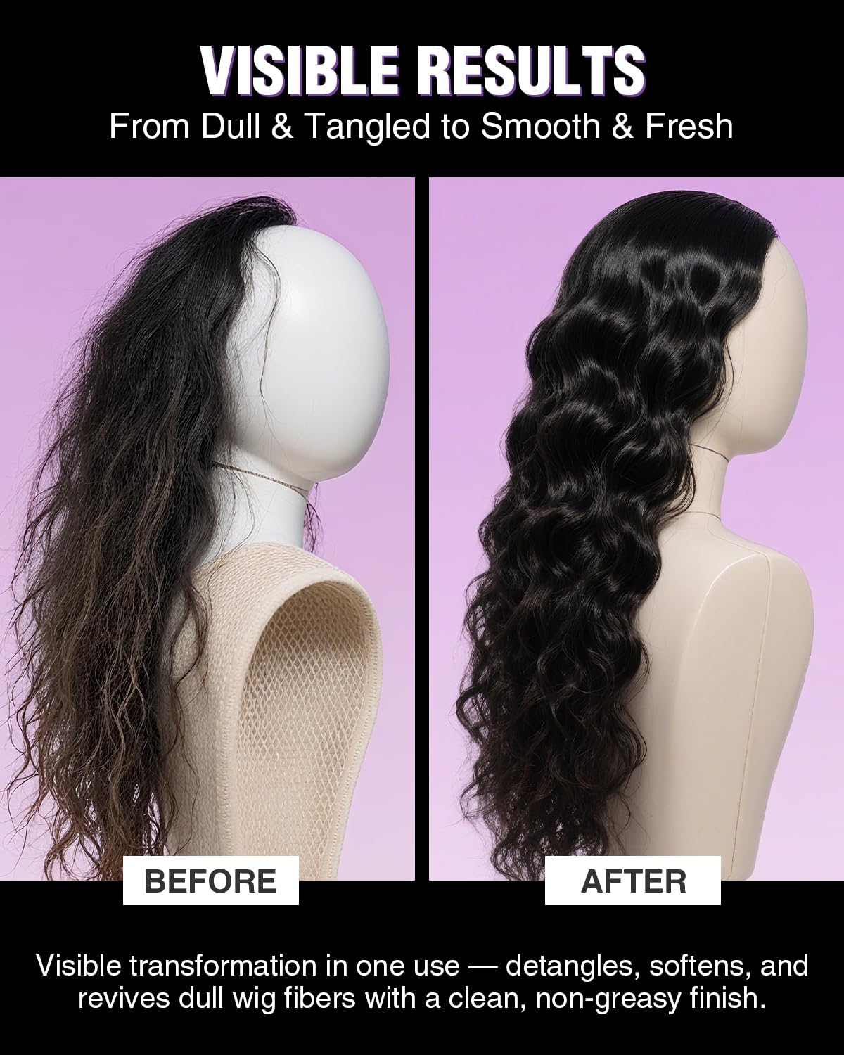 EJW Leave-In Conditioner Spray for Wigs | Detangles & Smooths | Lightweight Non-Greasy Formula | 3.38 fl. oz