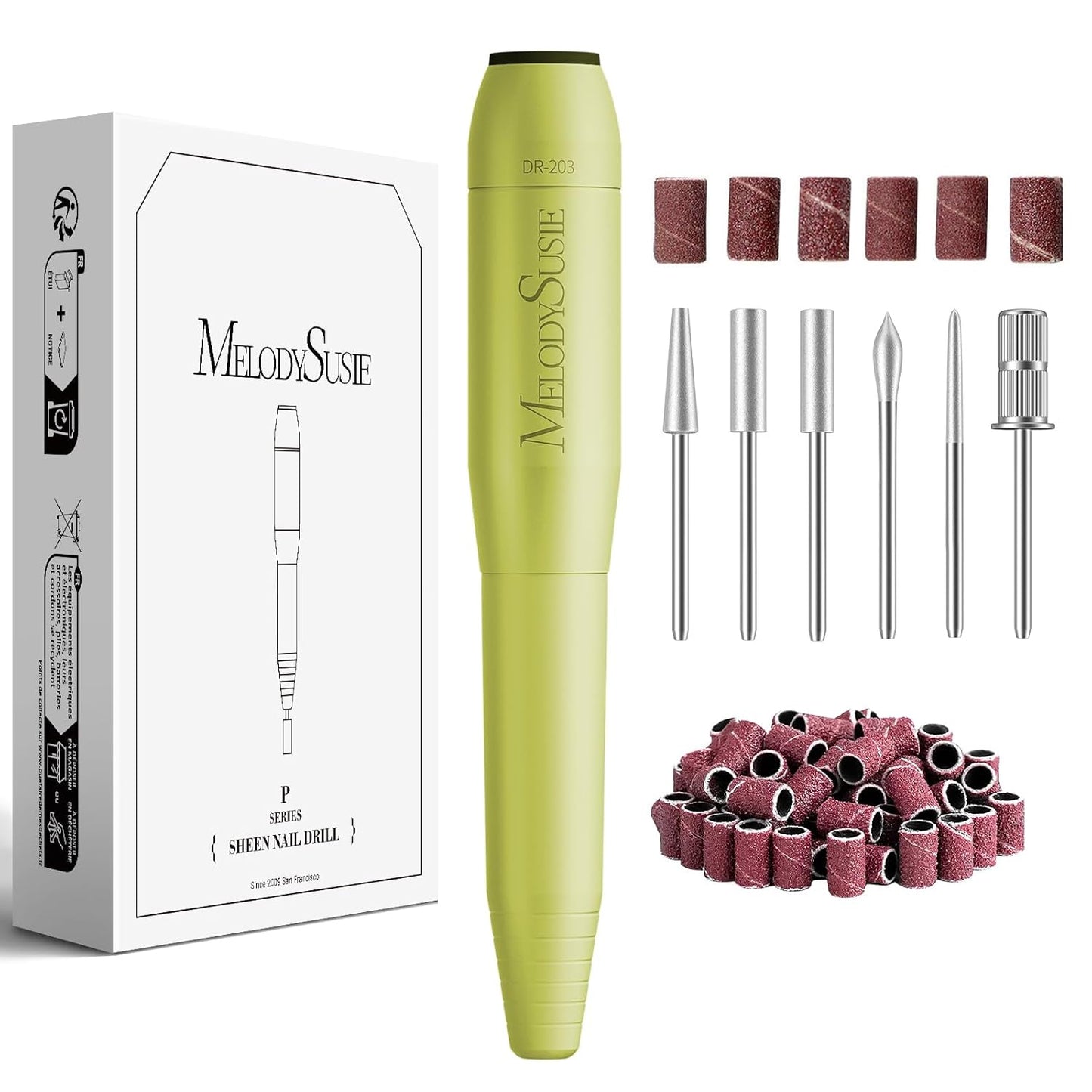 Portable USB Nail Drill - 20000RPM Electric Nail File for Manicure, Polishing & Gel Removal | Compact Design for Home Use