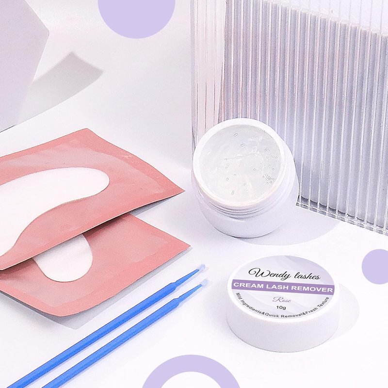 Lash Remover for Extensions & Clusters - Low Irritation Cream 10g | Gentle Formula for Sensitive Skin