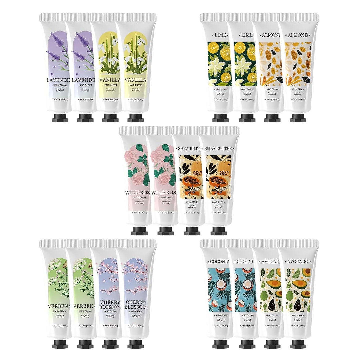 Green Canyon Spa Hand Lotion - 20 Pack Mini Travel Size Creams | Perfect for Gifts & Stocking Stuffers