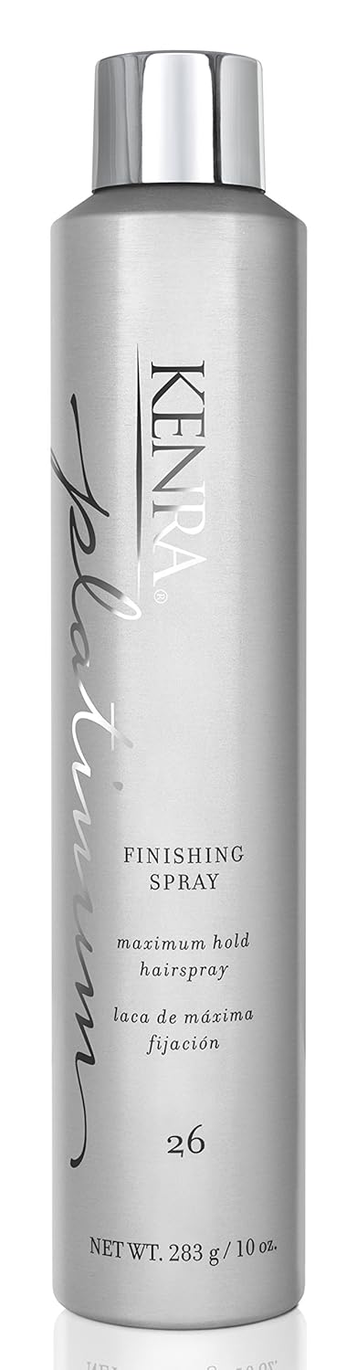 Kenra Professional Platinum Finishing Spray 26 - Maximum Hold Hairspray | Fast-Drying, Humidity-Resistant, All-Day Style Retention | Ideal for All Hair Types