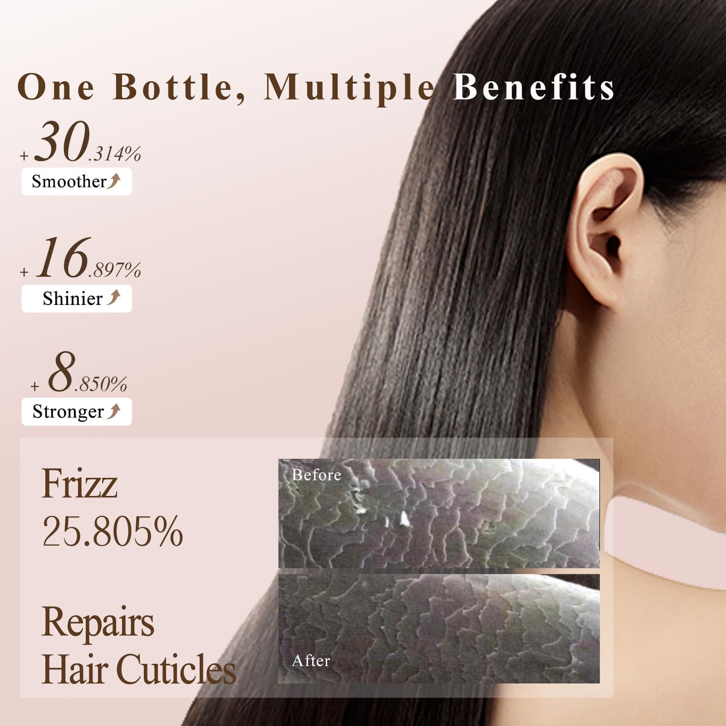 Dear Irean Hair Perfume Oil for Women, Rose Hair Oil with Moroccan Argan & Jojoba, Hydrates & Repairs Frizzy, Dry, Damaged Curly Hair and Split Ends, Long Lasting Fragrance, 1.35 Oz (ROSE POETRY)