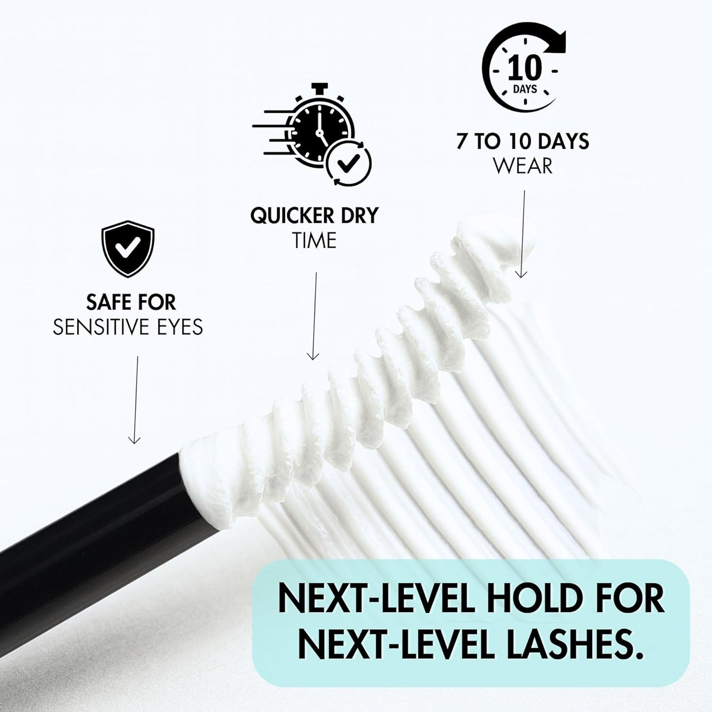 Gazelle 2-in-1 Lash Keeper - Fast-Dry Clear Cluster Lash Glue & Sealer | Waterproof, 7-10 Day Hold, Latex-Free