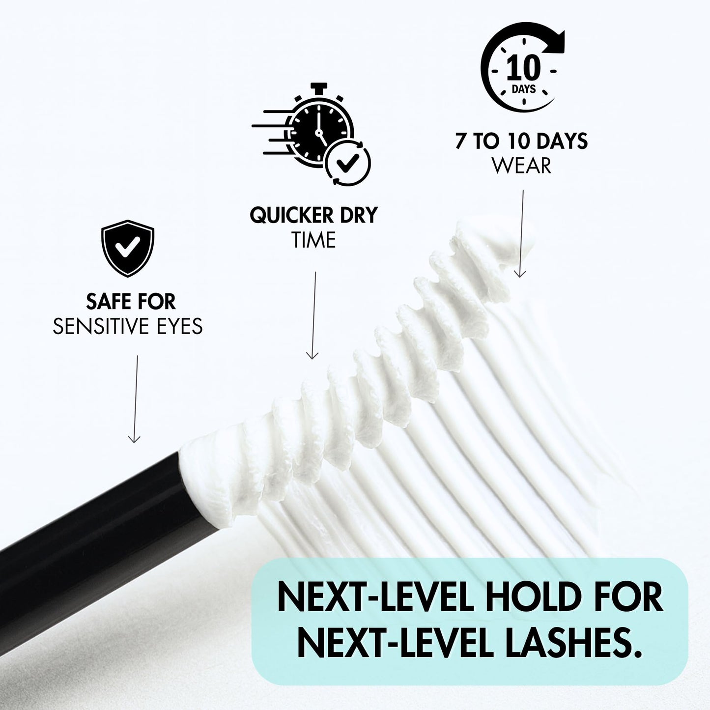 Gazelle 2in1 Lash Keeper Cluster Lash Glue & Sealer, Fast-Dry 100% Clear Lash Adhesive with 360° Slim Precision Brush, Waterproof & Sweat-Resistant, 7–10 Day Hold, Latex-Free Gentle for Sensitive Eyes