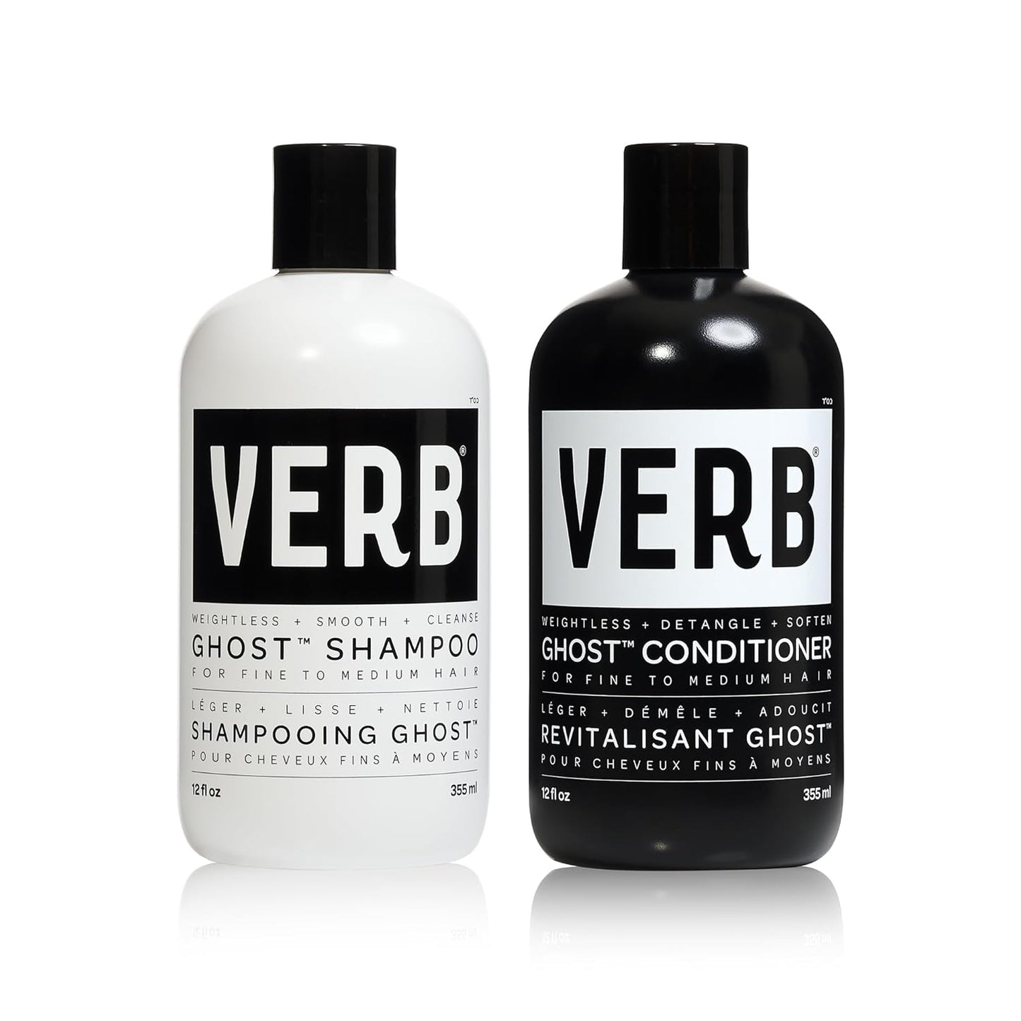 Ghost Shampoo & Conditioner Duo Set | Moringa Oil Infused for Fine, Weighed Down Hair - Vegan, Paraben-Free