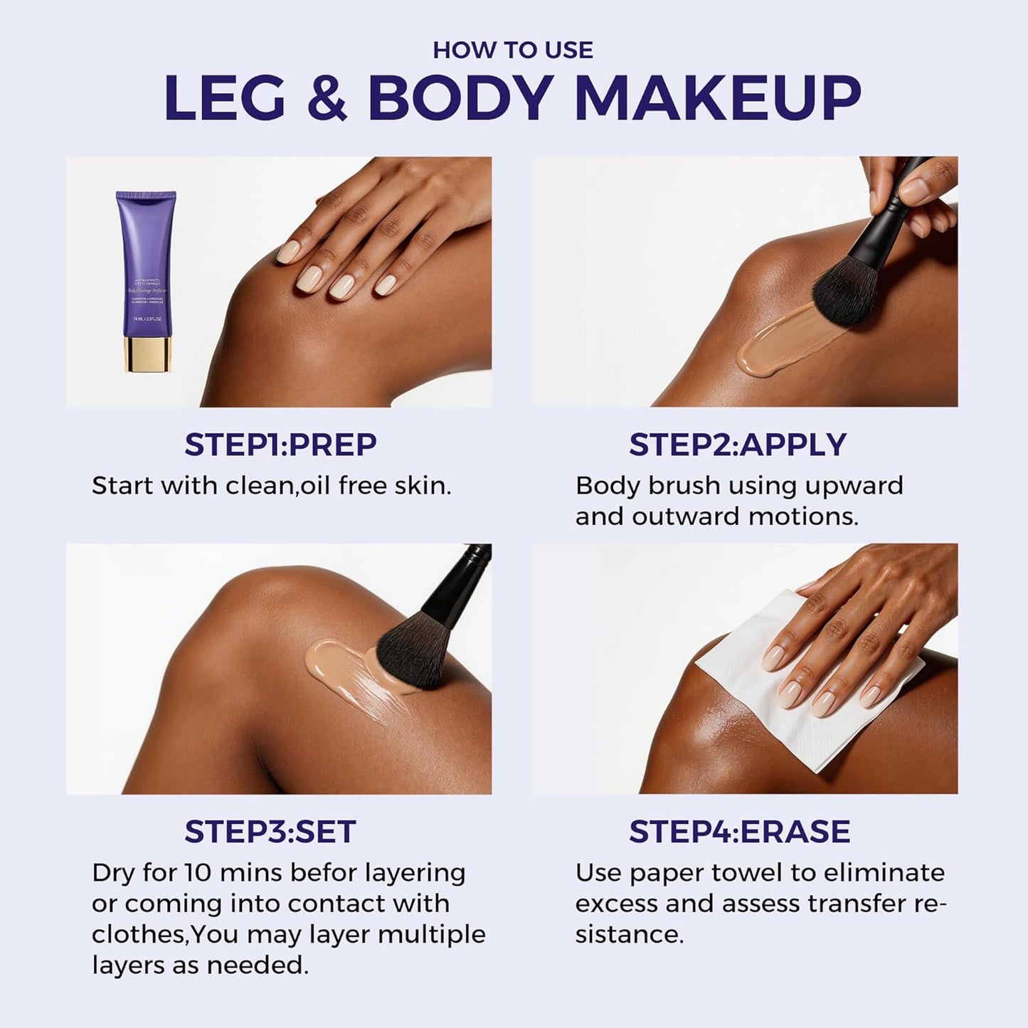 Tattoo Cover Up Concealer - Full Coverage for Uneven Skin, Scars & Blemishes | 24Hr Sweatproof Formula, 2.5 oz, Light