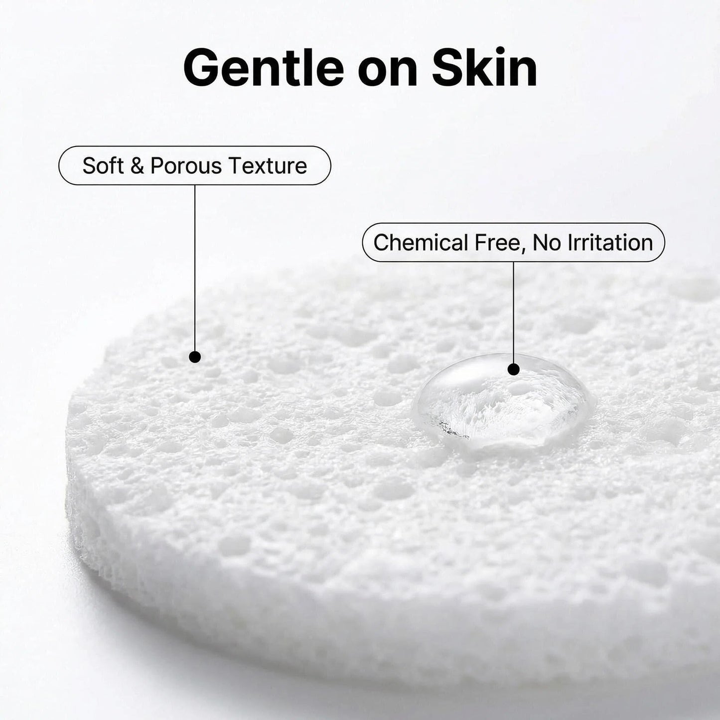 50-Count Compressed Facial Sponges, 100% Natural Cellulose, Eco-Friendly & Cosmetic Sponges for Makeup Removal, Exfoliating, Deep Cleansing & Skin Care