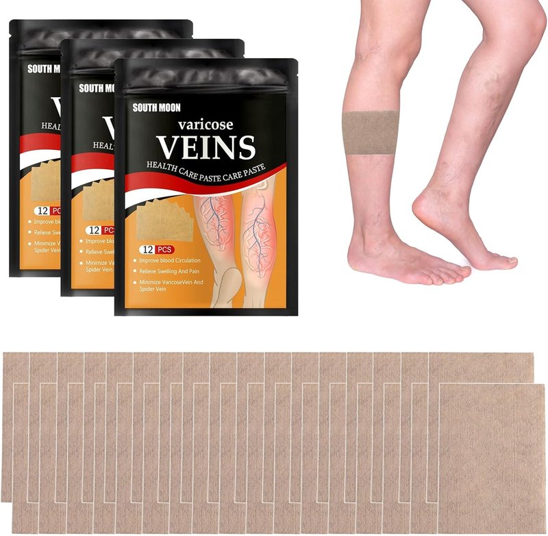 Varicose Veins Patch - 36PCS Natural Relief for Spider Veins | Strengthen Capillary Health & Improve Circulation