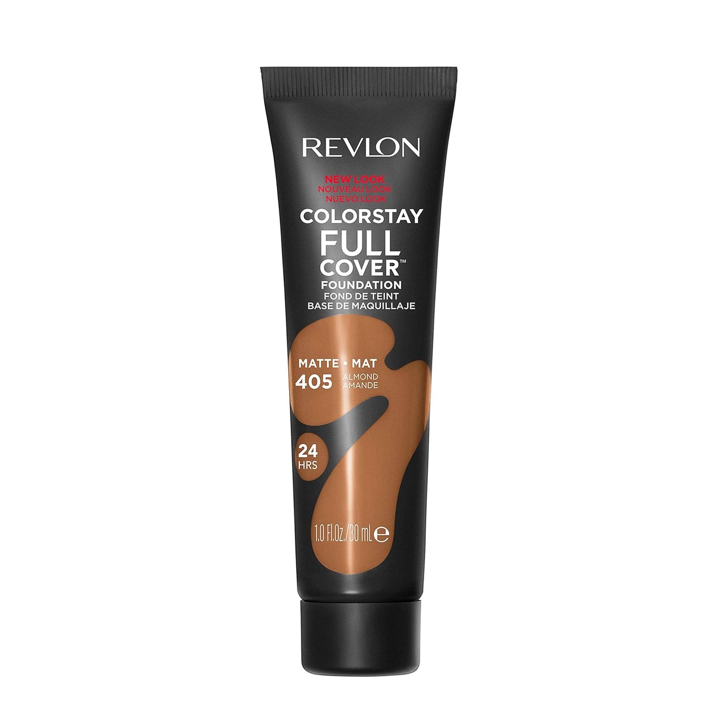 Revlon ColorStay Full Cover Matte Foundation - Heat & Sweat Resistant, Almond (405), 1.0 oz
