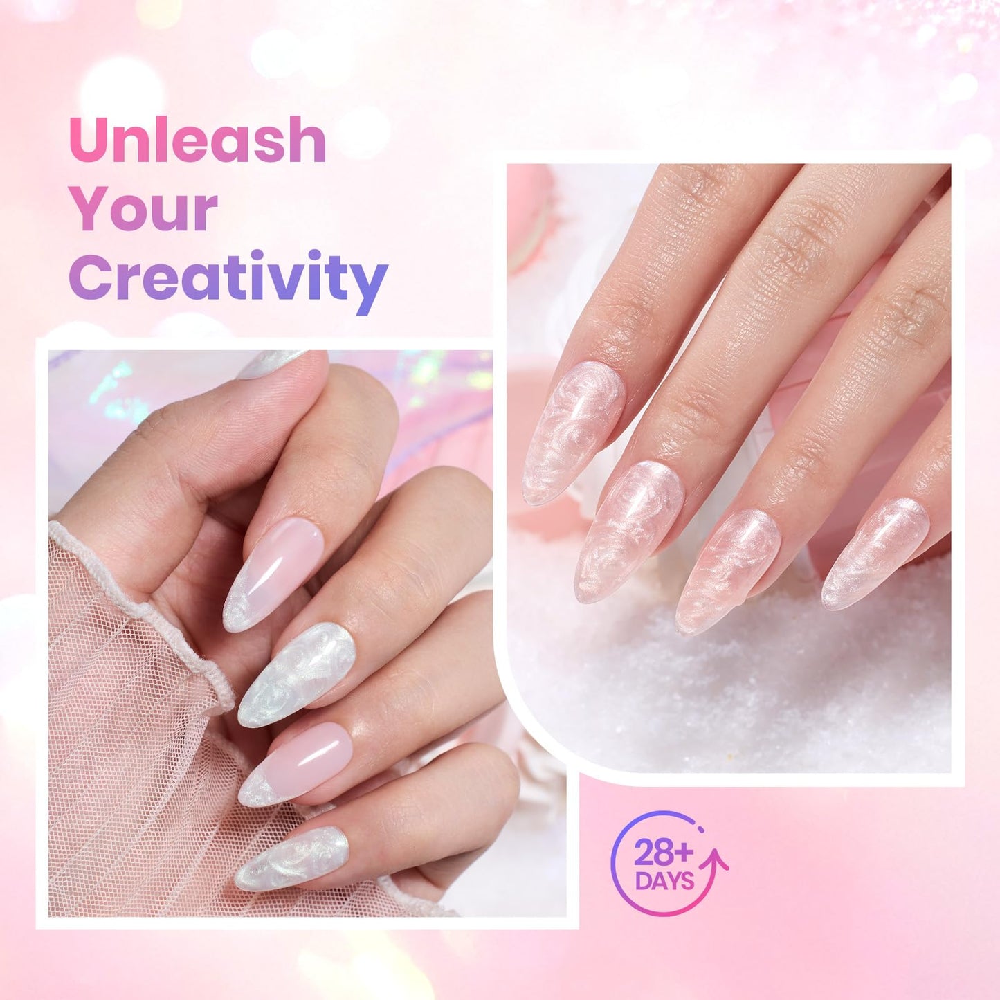 Beetles Gel Nail Polish Set- Creamy Twist 6 Colors Pearlescent Gel Polish