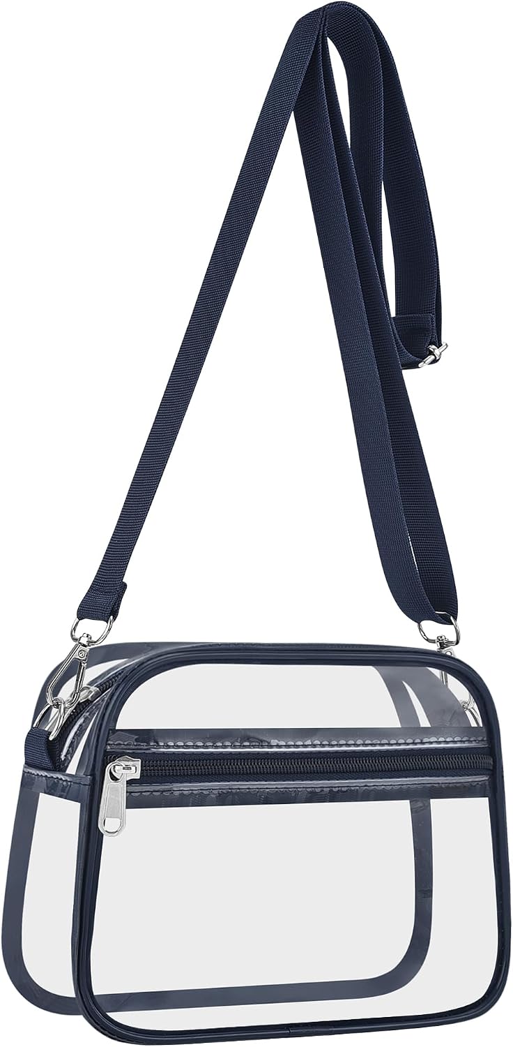 Clear Stadium Bag - Transparent Sports Fan Handbag with Adjustable Strap | Perfect for Concerts & Festivals