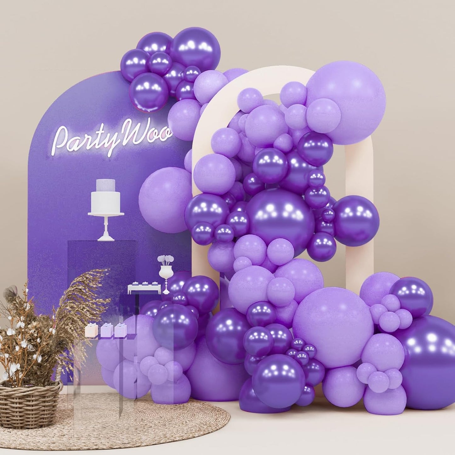 Black Balloon Arch Kit - 140 Pcs in 5-18 Inch Sizes for Baby Showers, Birthdays & Anniversaries | Elegant Black Decor
