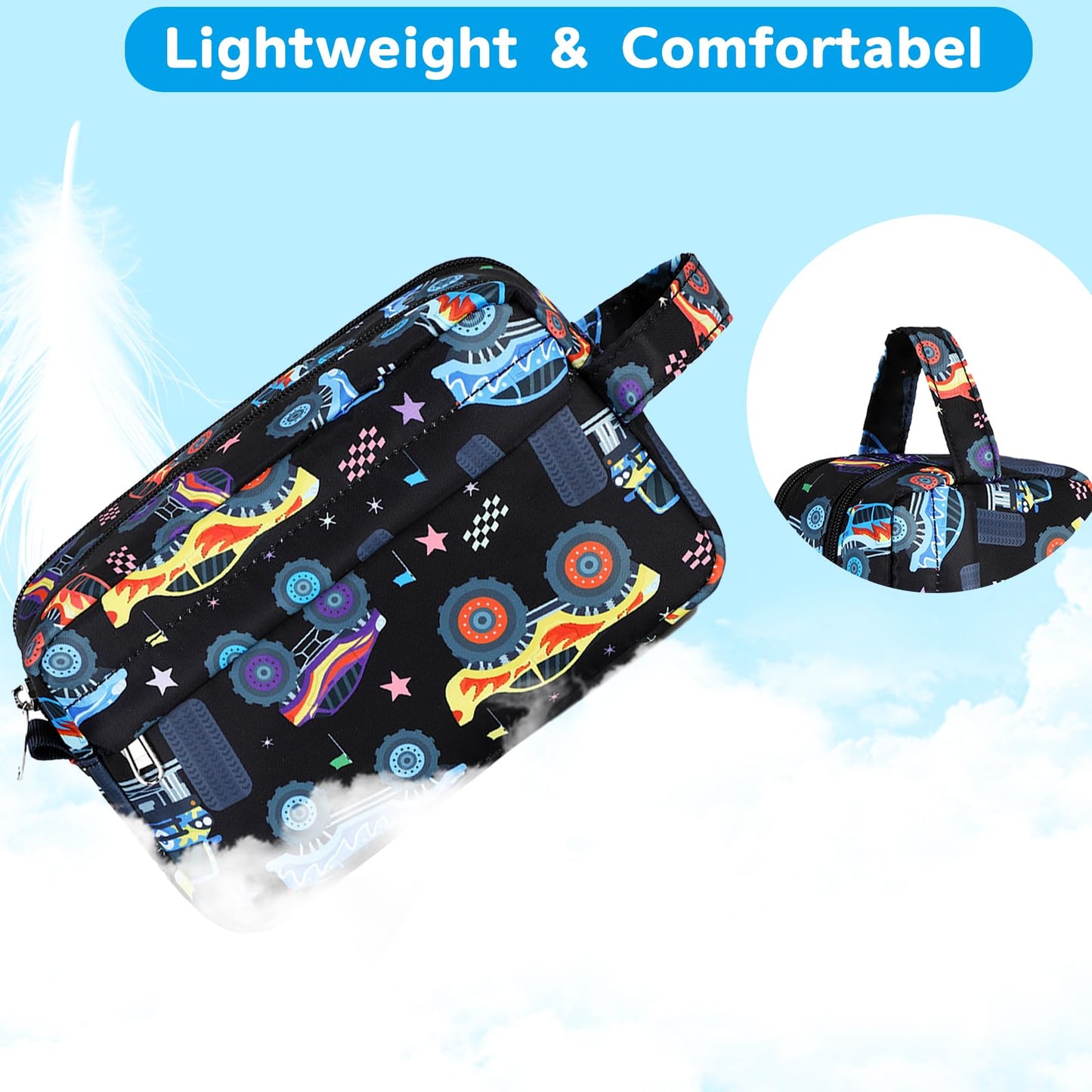 CAMTOP Travel Toiletry Bag for Kids Cute Toiletry Bags for Girls Boys Waterproof for Toiletries Accessories Bathroom Stuff