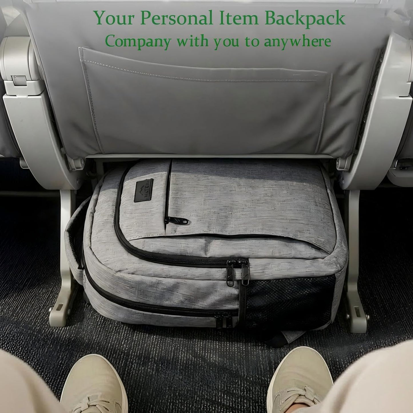 MATEIN Travel Laptop Backpack - Anti-Theft Water-Resistant Bag for 15.6" Laptops | Grey