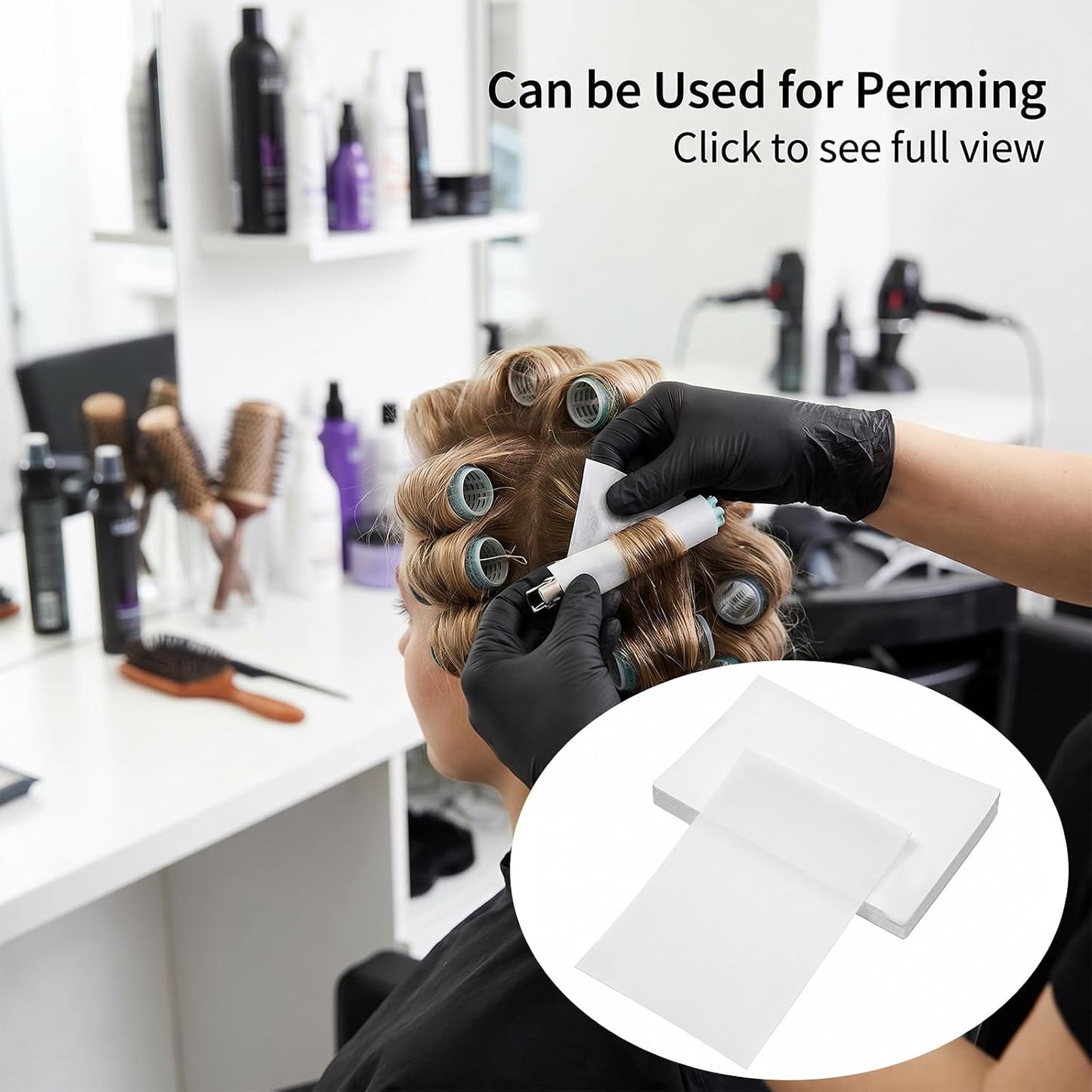 320 Pcs End Papers for Hair Perm | Thin, Breathable Salon-Grade Curling Tissue - High Temperature Resistance