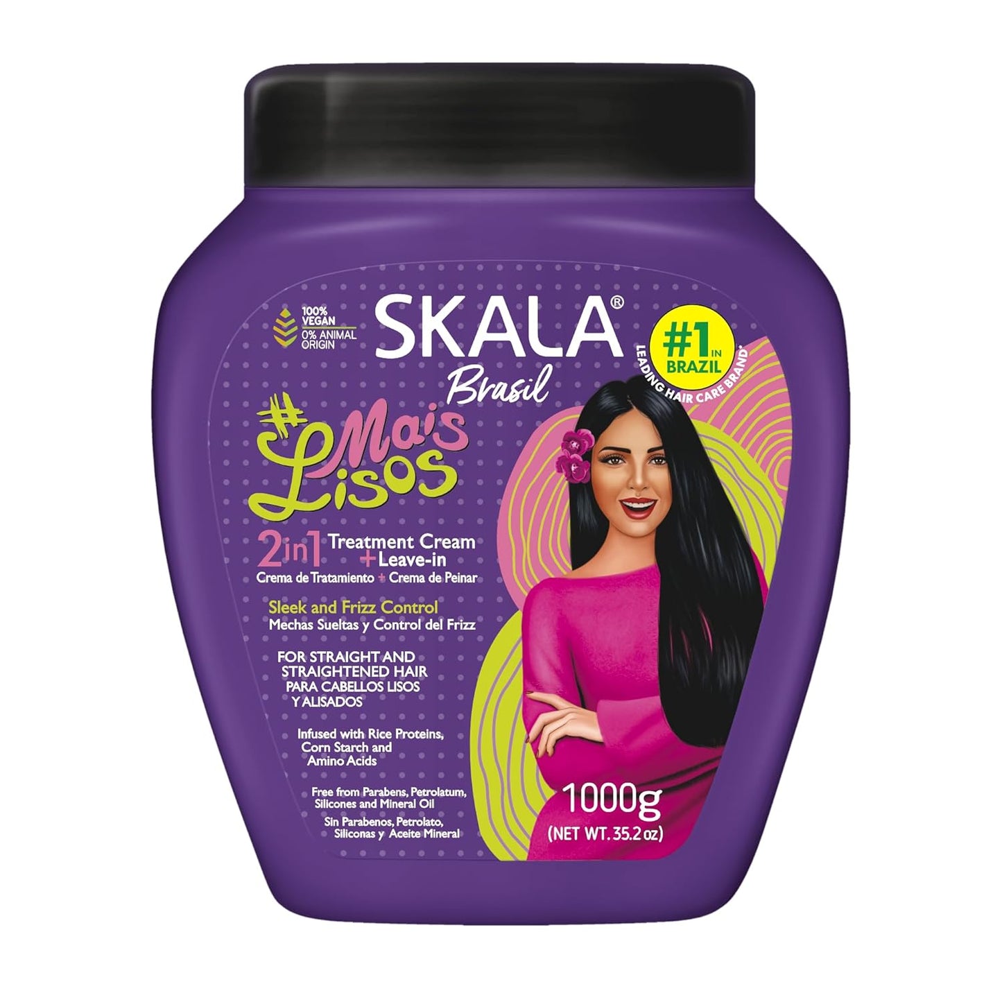SKALA Hair Type 1A - Hydrating Anti-Frizz Conditioning Treatment & Combing Cream | 8 oz