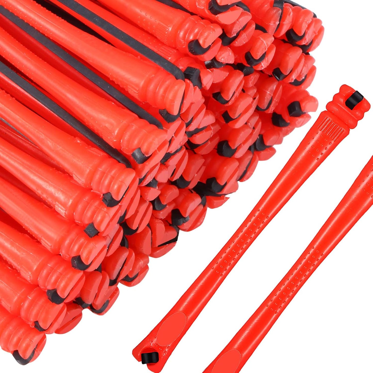 WILLBOND Hair Perm Rods - 84 Pieces Cold Wave Curling Rollers for Professional Hairdressing | 0.2 Inch, Red