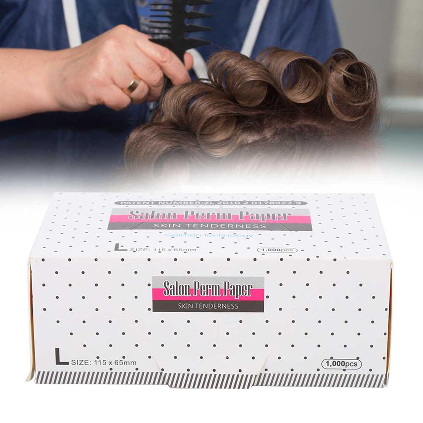 Cunyuer 1000PCS Breathable Perm Papers for Hair, Thin Mesh Hair Perm Kit Grooming Tools for Hair Salon Shop or Home Hair Perms