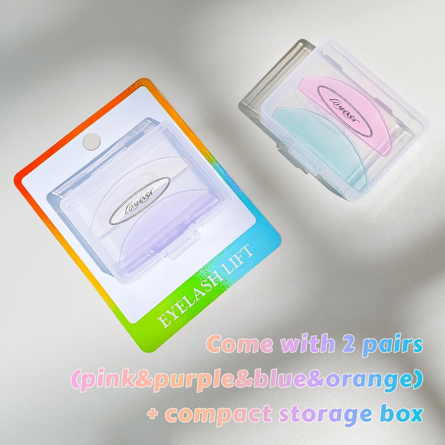 Flat Lash Lift Shields - Glueless Silicone Pads for Eyelash Perming | Ultra Thin, Colorful Design