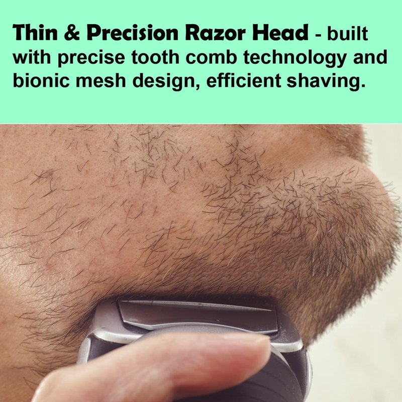 Series 7 Replacement Head 73S for Braun Electric Shaver, S7 Replacement Head Compatible with Braun Razor New Generation 7020s 7025s 7085cc 7027cs 7071cc 7075cc (2 Count)