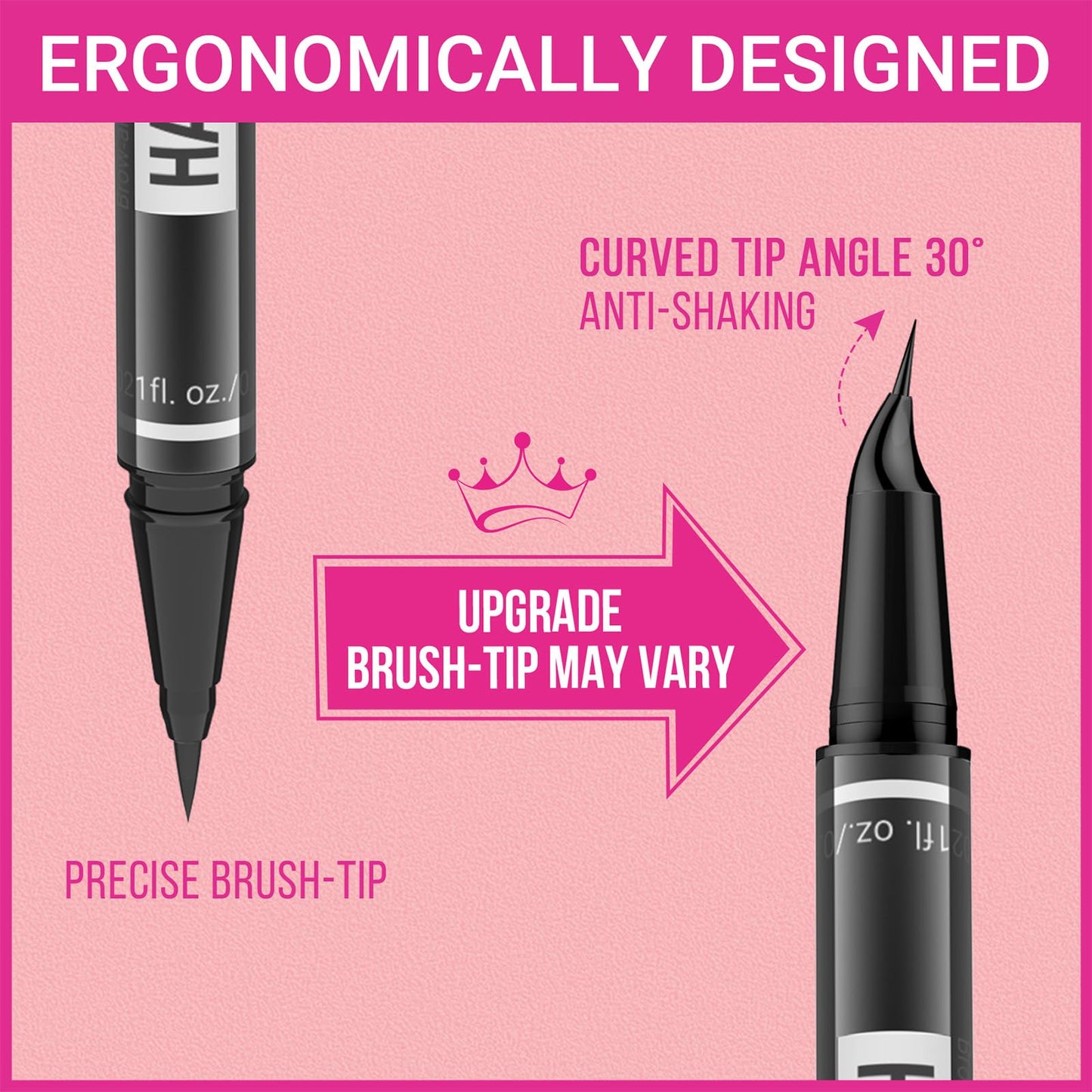 iMethod Eyebrow Pencils for Women - Eyebrow Pencil Magical 2-in-1 Dual-Ended Brow Pencil with 4-Fork-Tip & Ultra Precise Brush-Tip Create Natural Hair-Like Brows, Last All-Day, Natural Brown