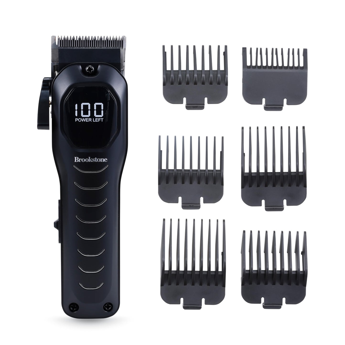 Brookstone - Cordless & Rechargeable Beard and Body Trimmer – Precision Grooming with Multiple Length Comb Attachments, Ergonomic Grip, Complete Grooming Kit