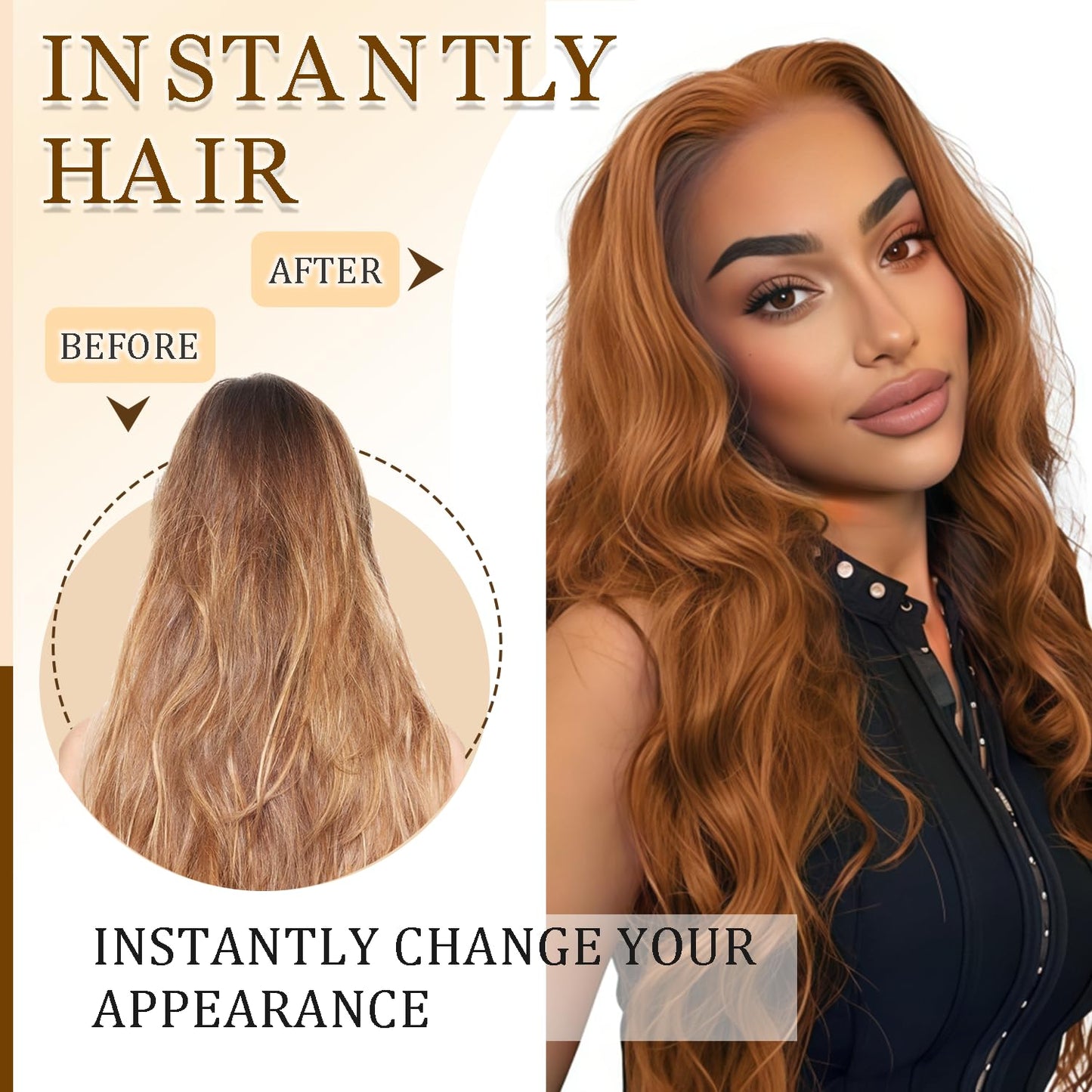 20 Inch Light Brown Clip in Hair Extensions Real Human Hair 120g/7Pcs,Full Shine Color #30 Remy Human Hair,#30 Brown Body Wave Clip ins Brazilian Virgin Human Hair Extensions