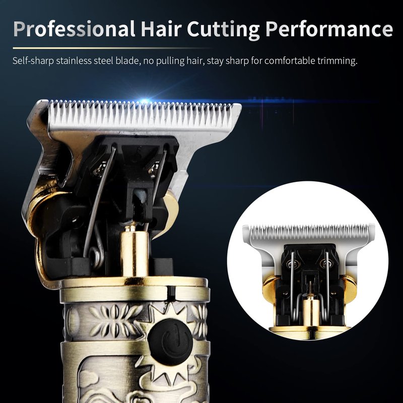 Suttik Hair Clippers for Men with Replacement Blade, Professional Hair Trimmer for Barber, T-Blade Edgers Clippers, Close-Cutting Trimmers, Cordless Clippers for Hair Cutting