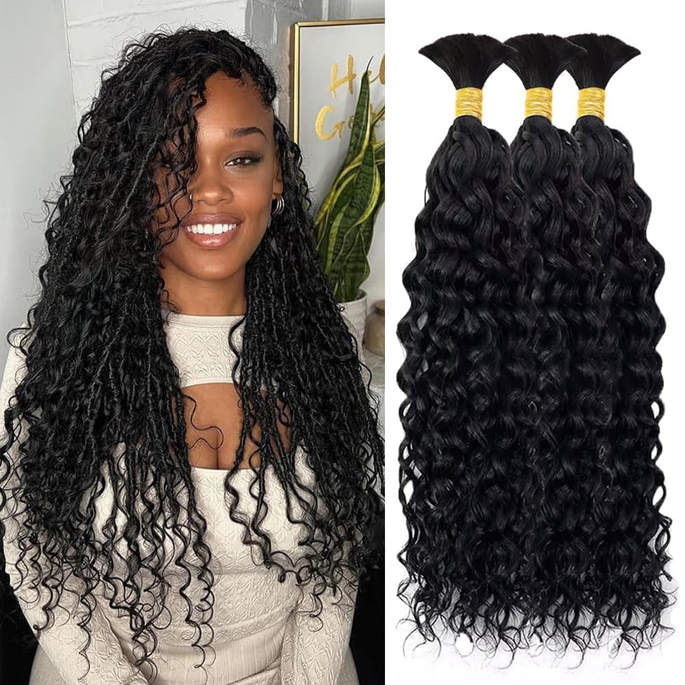 Dreadlock Extensions - 100% Human Hair, Handmade Permanent Locs | 30 Strands, 4 Inch, Can Be Dyed & Curled