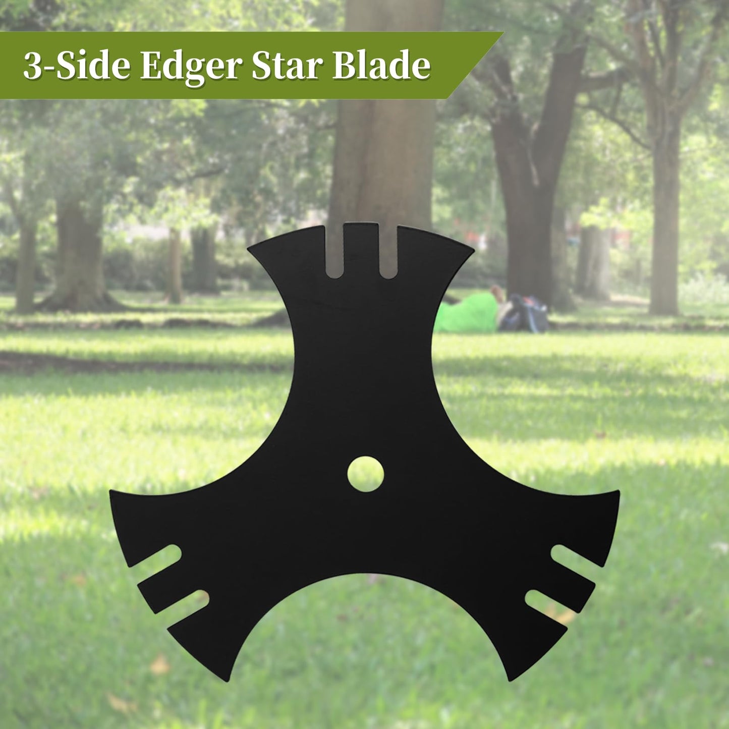 781-0748-0637 Edger Blades for Craftsman Edger, 781-0748 9" 3-Side Edger Star Blade 5/8" Center Hole Compatible with Troy-Bilt, MTD, Cub Cad et Edgers, Replace 781-0748, 40-009, 490-105-M017, 1 Pack