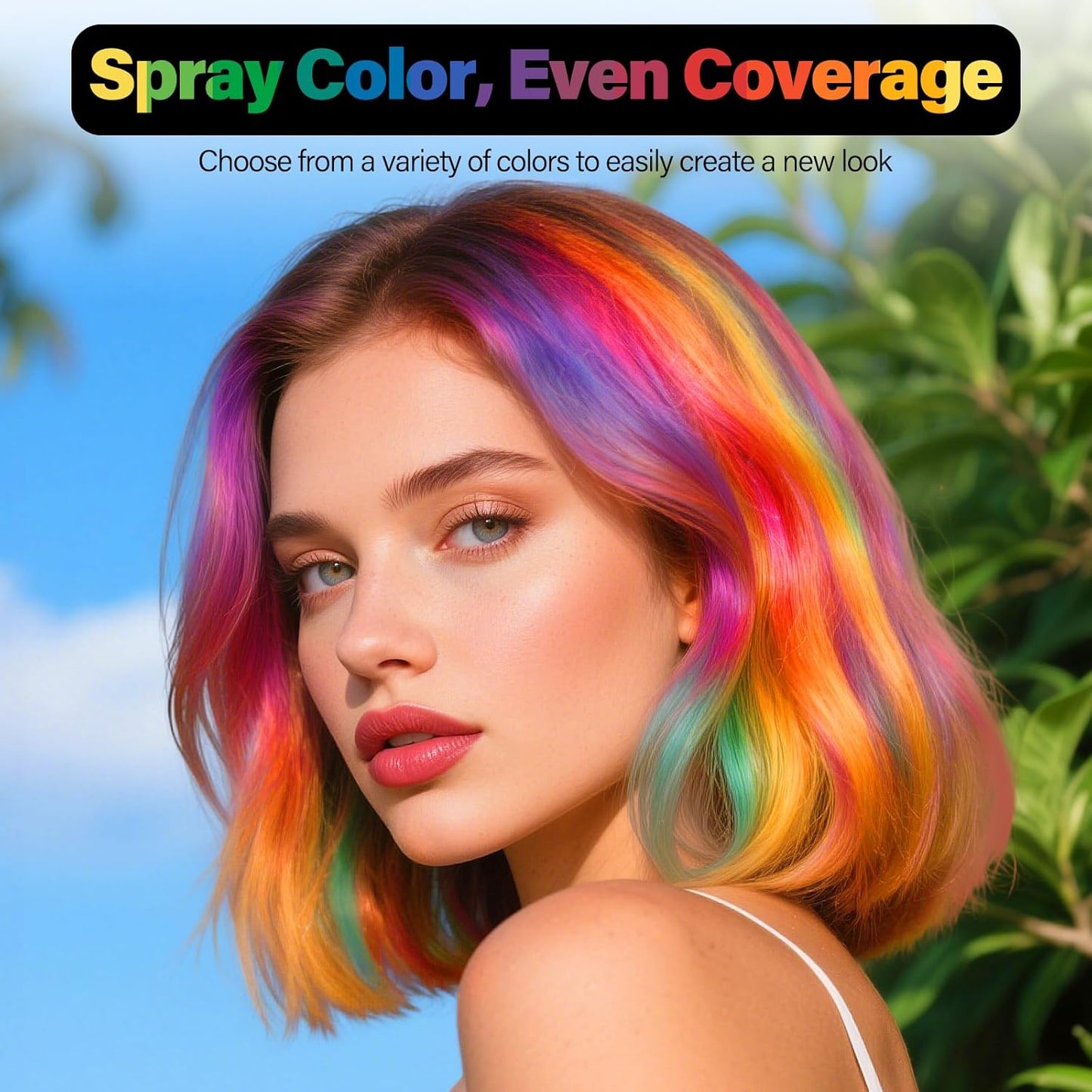 Temporary Hair Color Spray - Washable Hair Dye for Kids & Adults | Perfect for Cosplay, Halloween & Parties (4.06 oz)