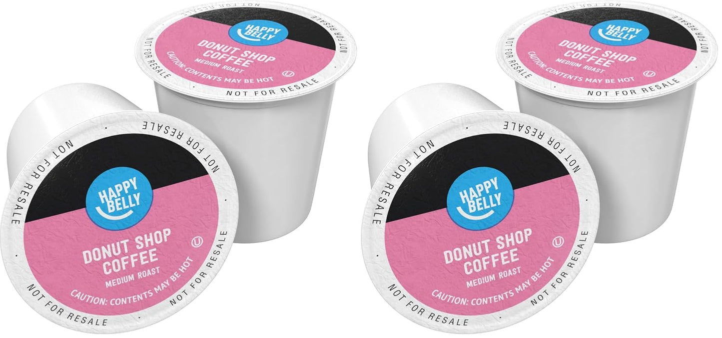 Happy Belly Dark Roast Coffee Pods - Compatible with Keurig 2.0 | 100 Count