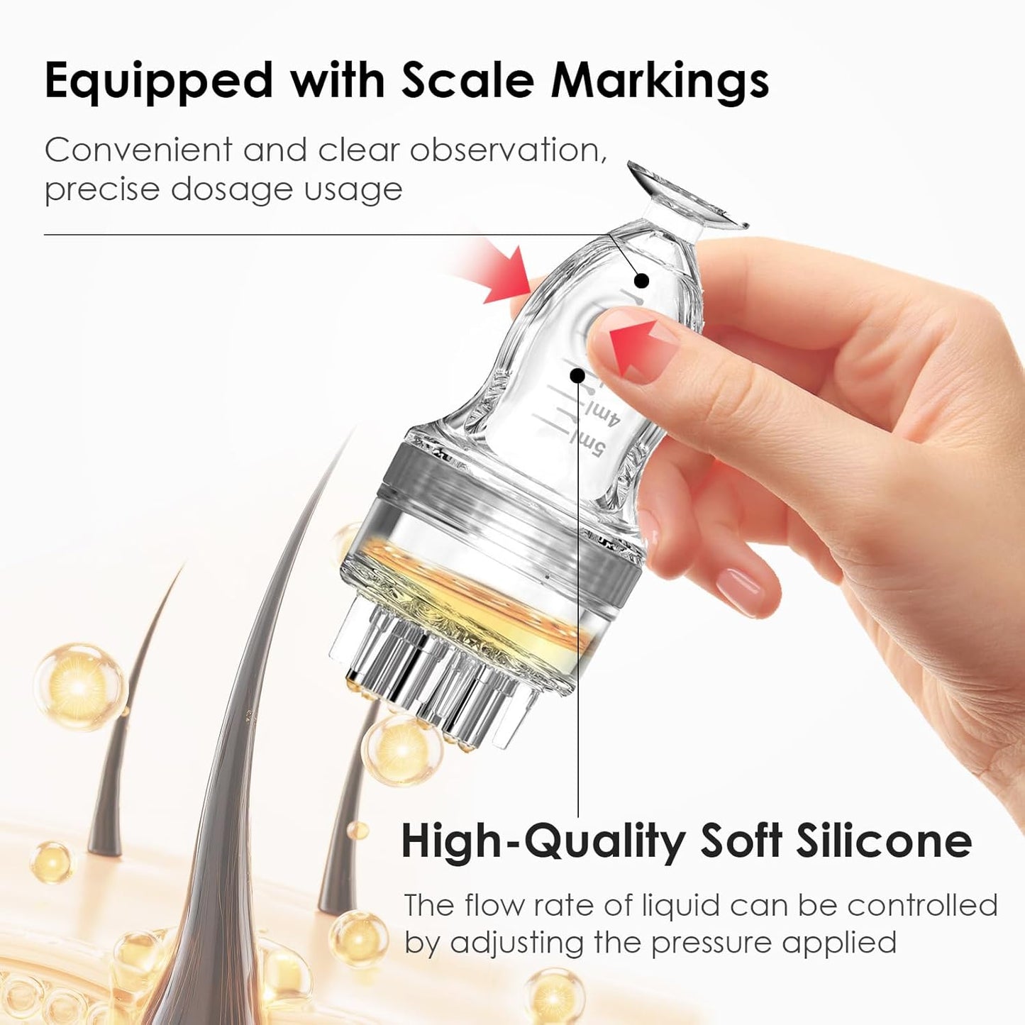 Hair Growth Applicator - Minoxidil Scalp Serum Comb for Direct Application | Nourishing Tool for Healthy Roots (1 PCS)