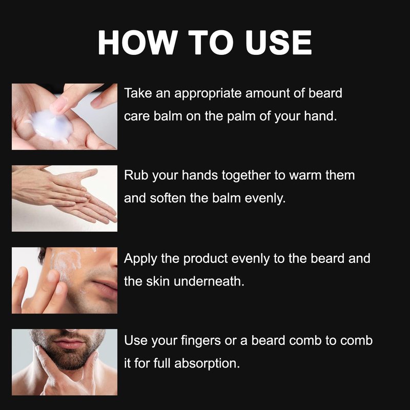 XUHUIT Beard Growth Stimulating Balm - Ultra-Potent Conditioning Formula for Thicker Appearance, Moisturizes and Strengthens Facial Hair (1)