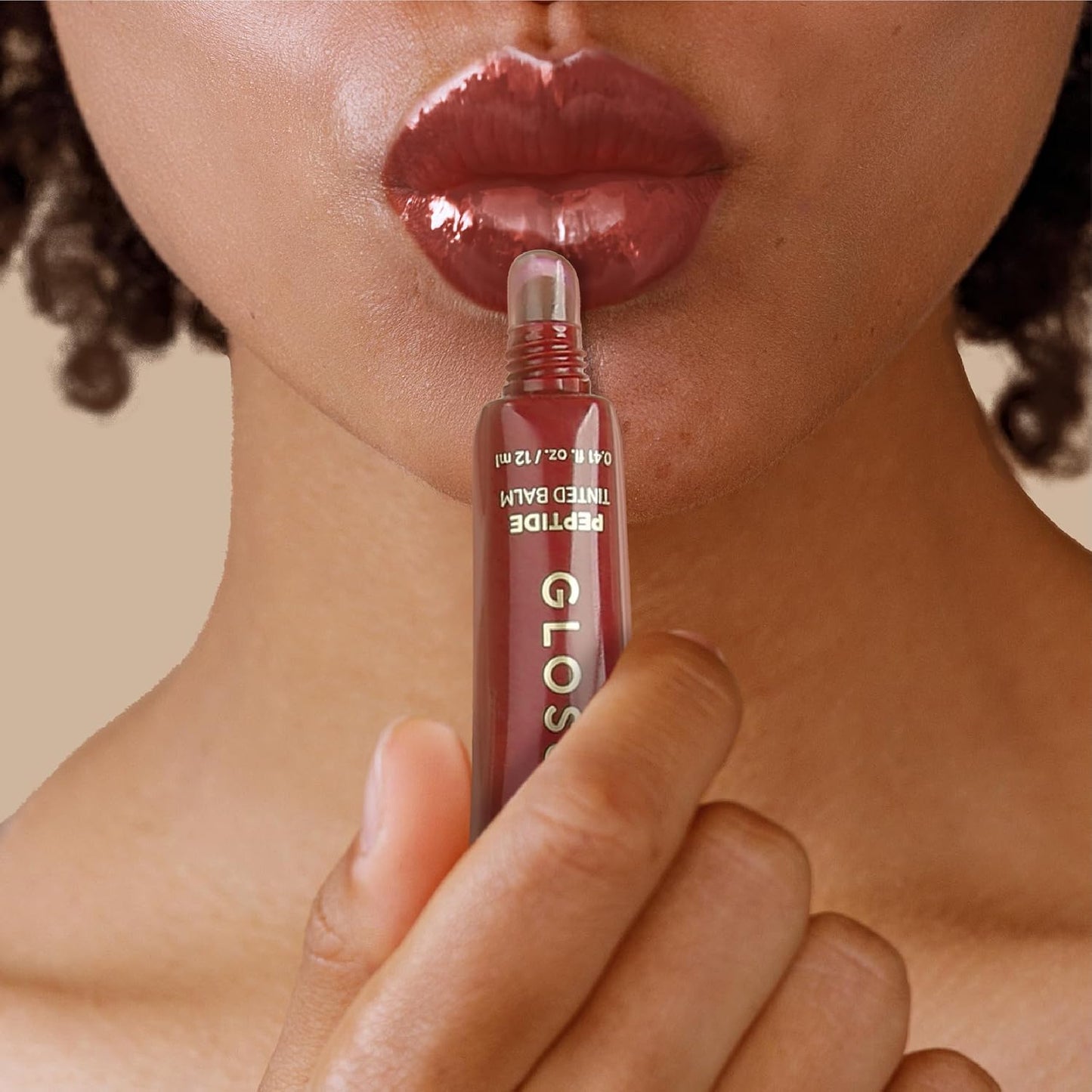 Gloss Slick Peptide Tinted Balm - Hydrating & Weightless Lip Balm for Soft, Plump Lips | Strawberry Crush