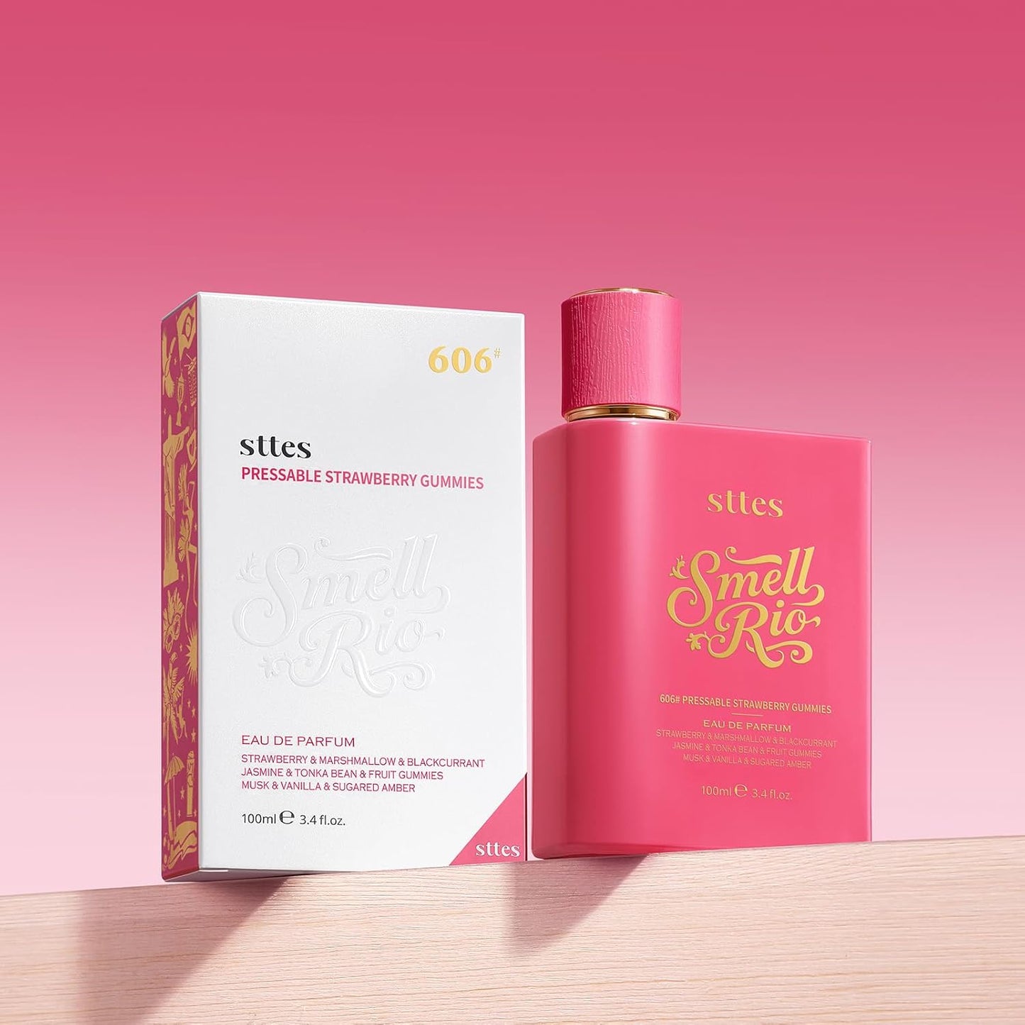 Rio Perfume 606 - Long-Lasting Hair Perfume for Women | Strawberry, Candy, Vanilla & Marshmallow Scent - 100ml (3.4 fl oz)