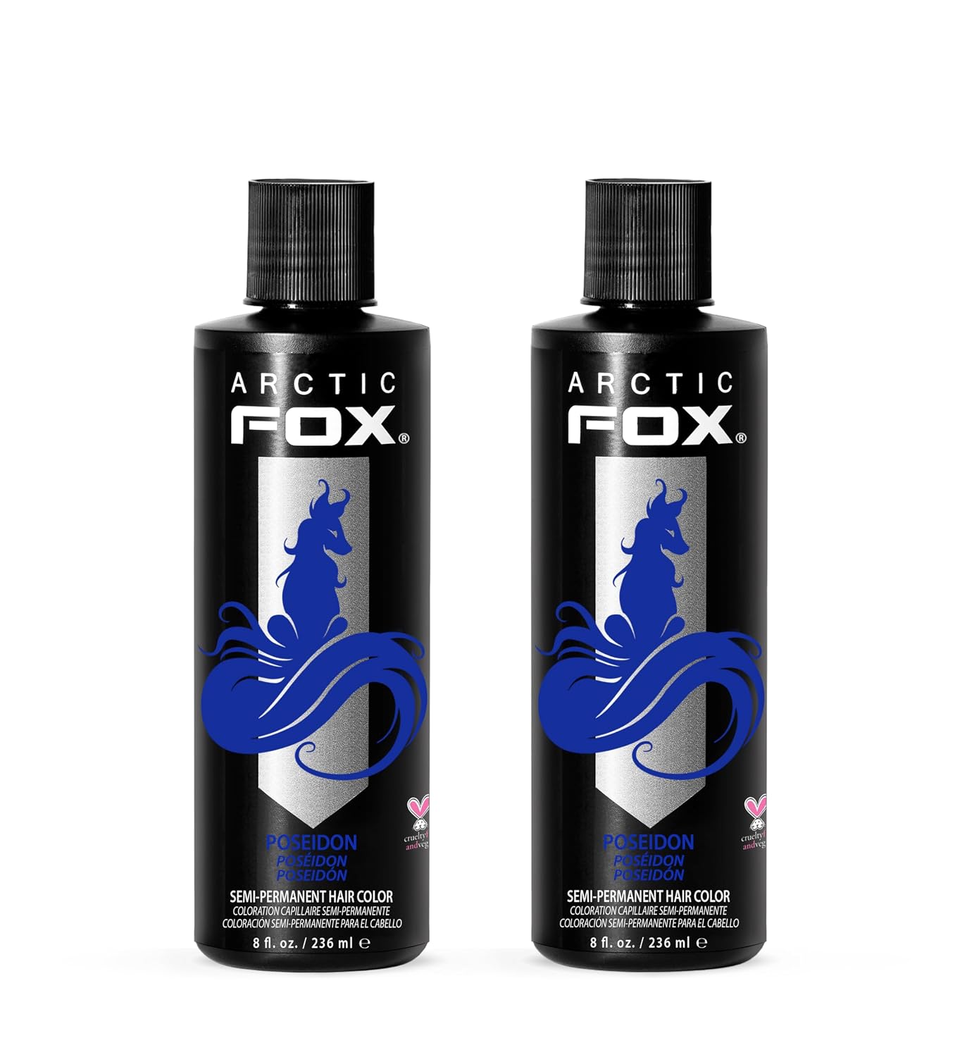 Arctic Fox Semi-Permanent Hair Dye - Vibrant Purple AF Color | Vegan, Ammonia-Free, 4 Fl Oz