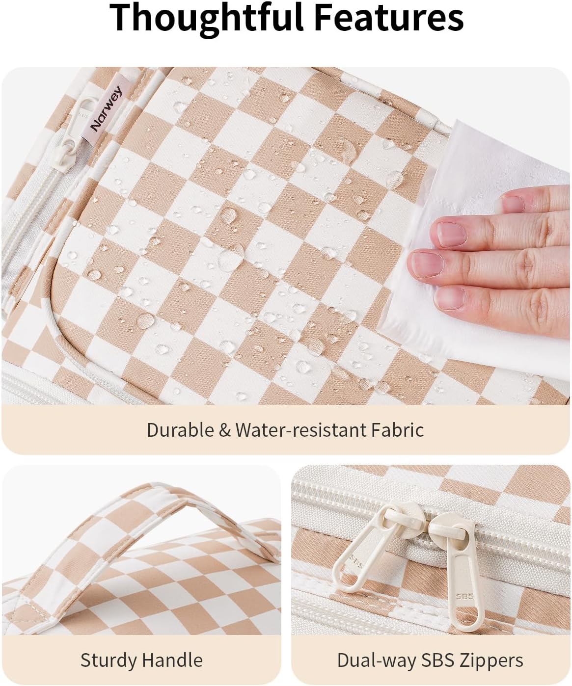 Hanging Travel Toiletry Bag for Women - Large Makeup Organizer with Multiple Pockets & Wet Pocket | Portable Bathroom Essentials