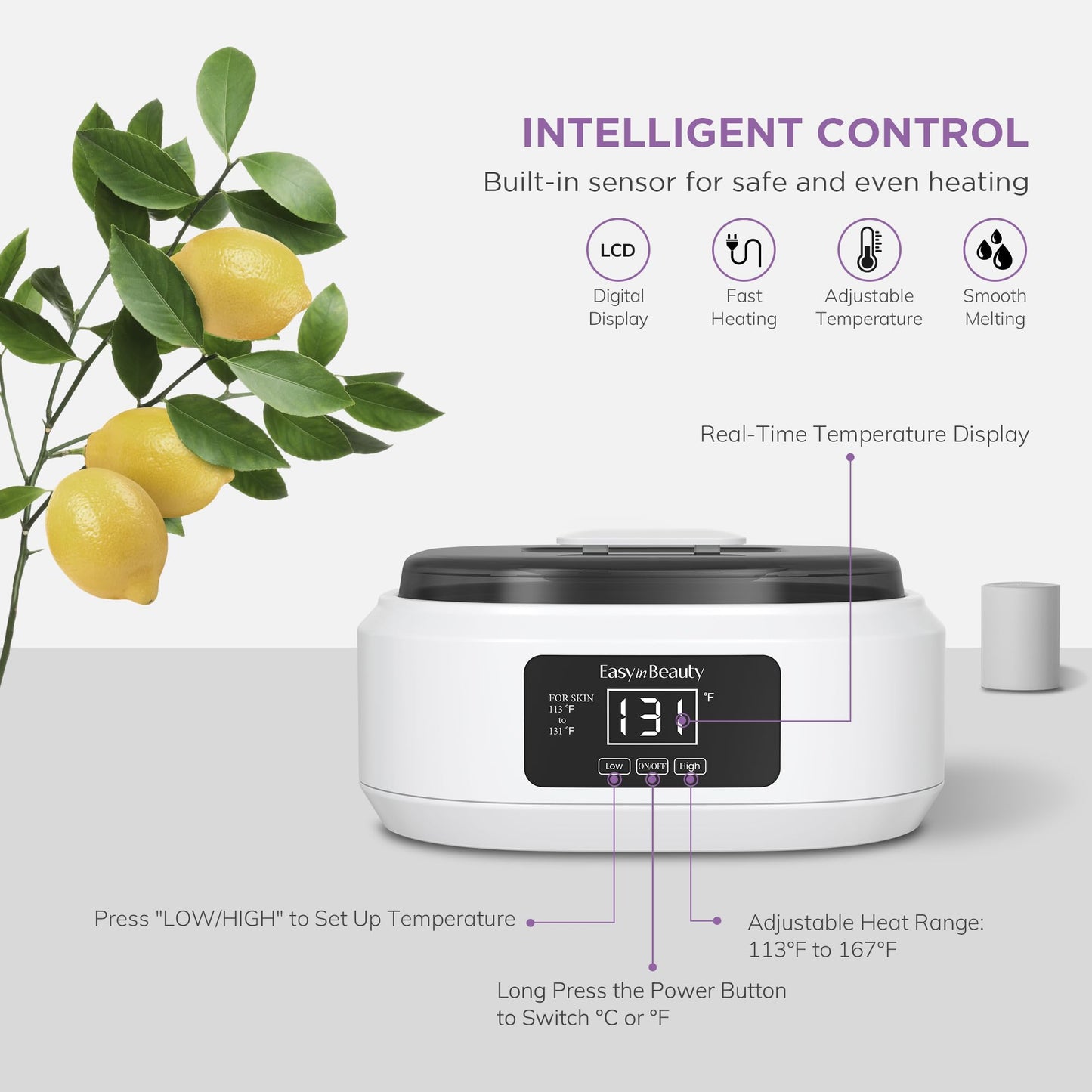 EASYINBEAUTY Paraffin Wax Machine for Hand and Feet with Paraffin Wax Kit