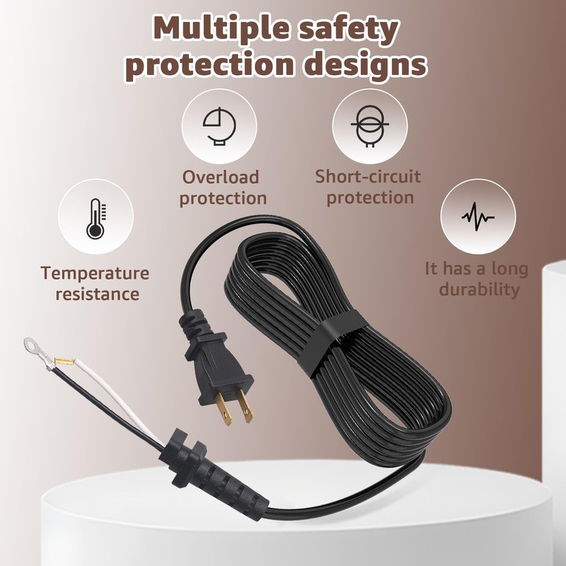 Hair Clippers Cord Replacement for Andis T-Outliner 04624 - Compatible with Andis Outliner 04603, T-Outliner 04710