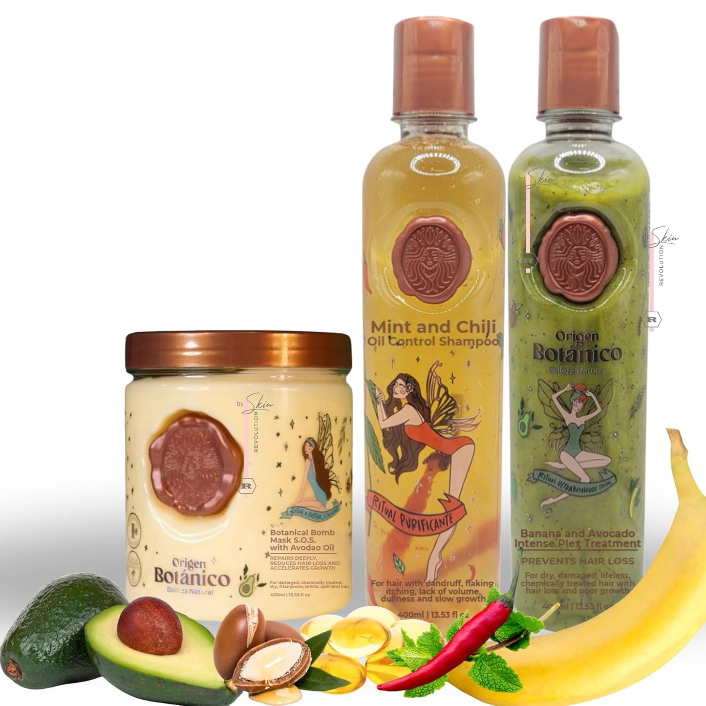 Organic Keratin Hair Treatment - Straighten, Repair & Relax | All-Natural Vegan Ingredients | 2-Piece Kit