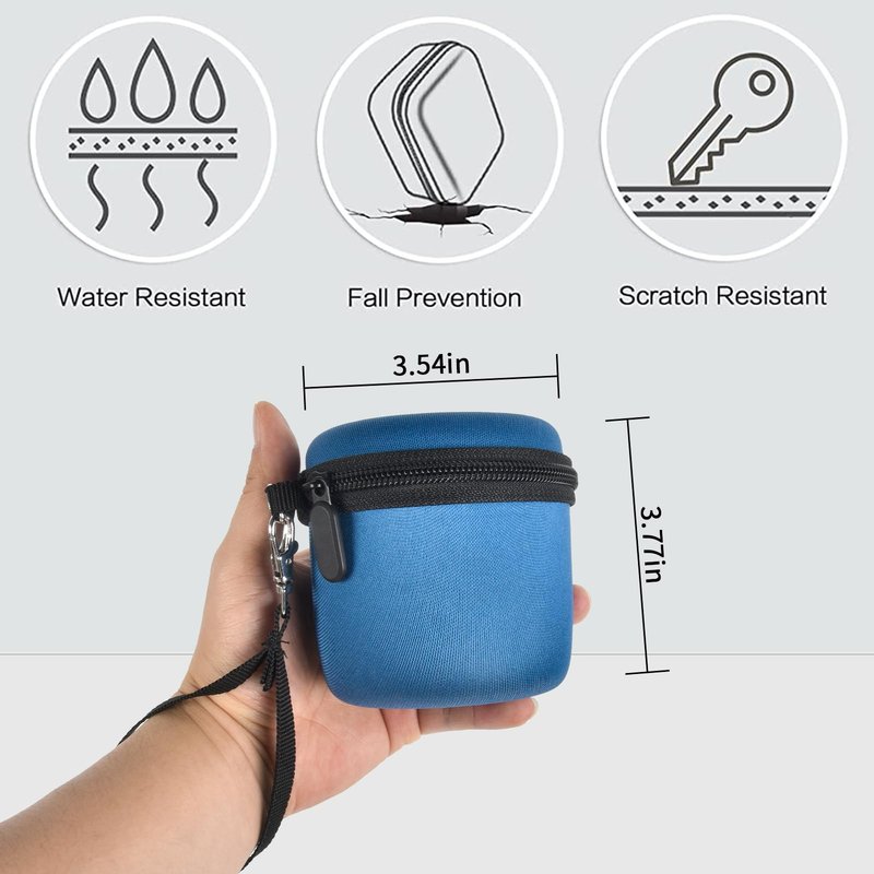 Againmore Head Shaver Case Compatible with for Microtouch/for SOLIMPIA/for Tustaw Men Shavers, Travel Electric Razor Storage Box with Zippered Mesh Pocket for Grooming Kit (Bag Only)