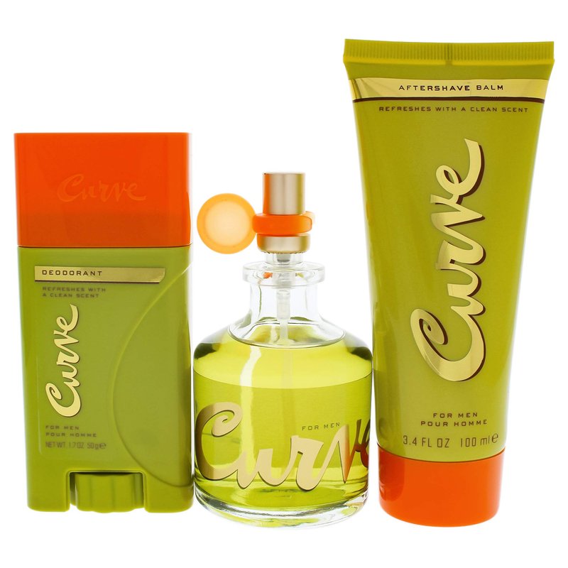 Curve Men's Cologne Spray After Shave Balm & Deodorant Stick, 1.05 Pound